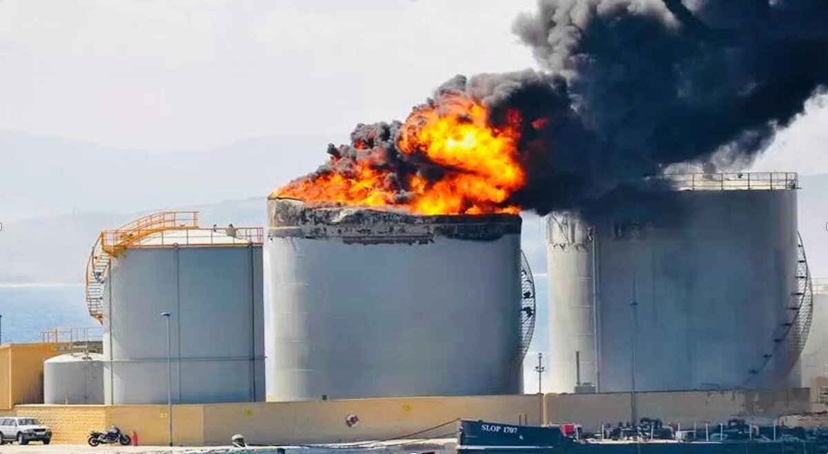 Industrial fuel-tank fire suppression project by Fipron Canarias