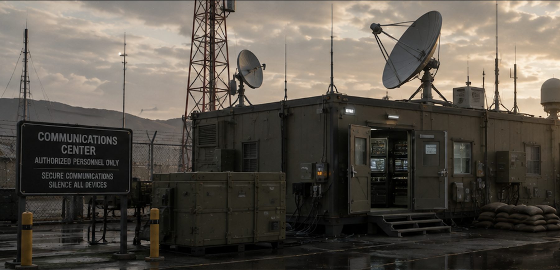 Military communications and electronics shelter