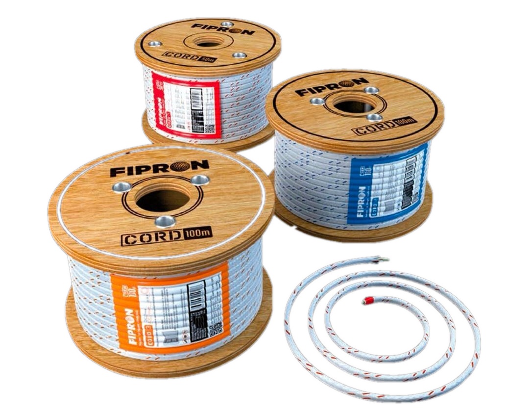 Fipron Cord - linear fire suppression cord for electrical enclosures and cable trays