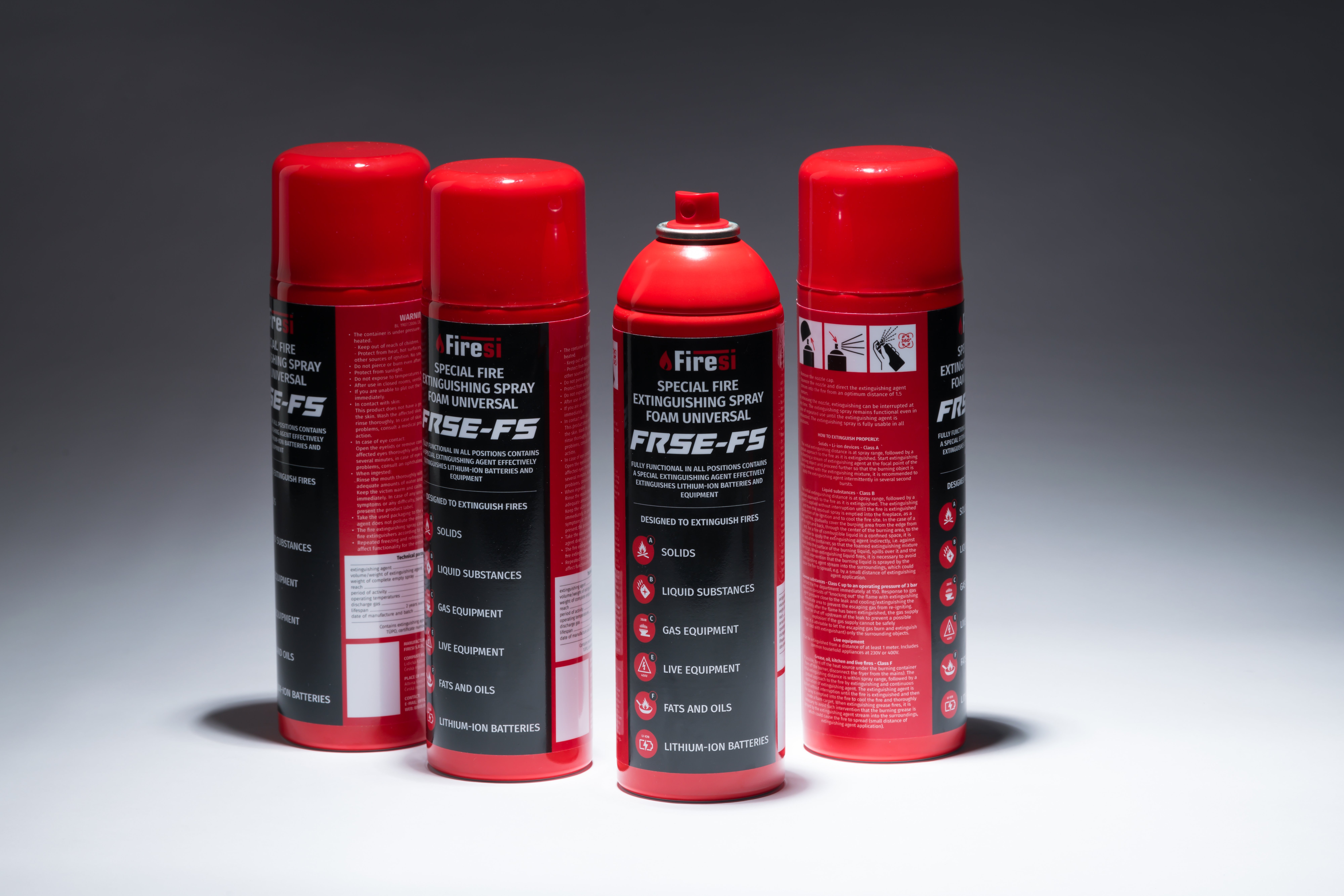 Fipron Aerosol - 400 ml universal foam extinguishing spray for solids, liquids, gases, metals, fats and lithium-ion fires