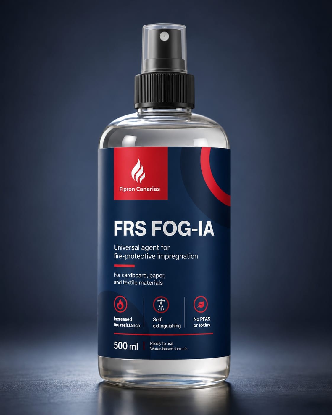 FRS FOG-IA PFAS-free fire-protective impregnation agent for uniforms, textiles and cardboard